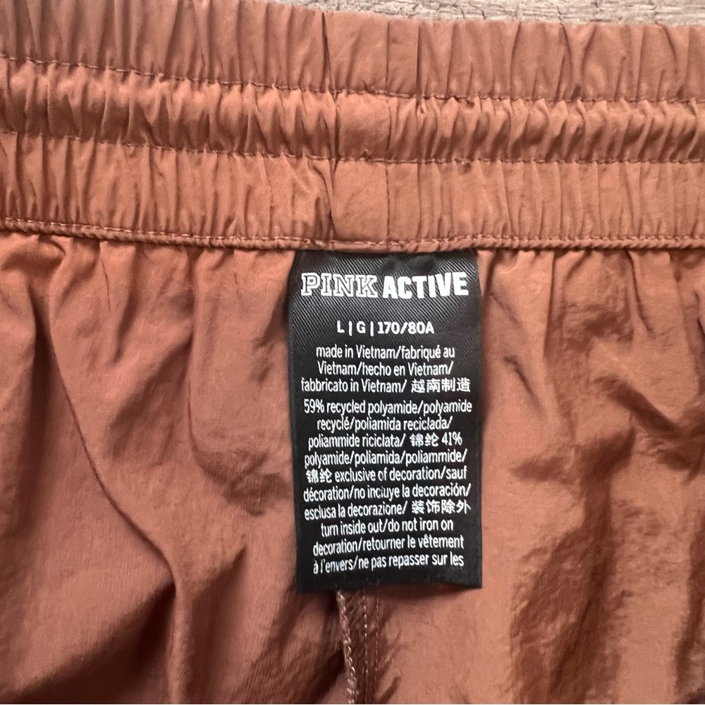 Pink Active Victoria Secret Brown Joggers Pre-Owned Large Stretch #79 - Picture 8 of 13